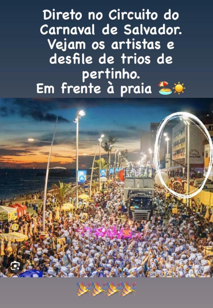 Belissimo Flat Direto Na Da Barra - Flat Beira Mar No Circuito Do Carnaval Apartment Salvador